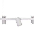 M8297 Sal 6 Light Linear Pendant Spotlight Matt White