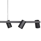 M8298 Sal 6 Light Linear Pendant Spotlight Matt Black