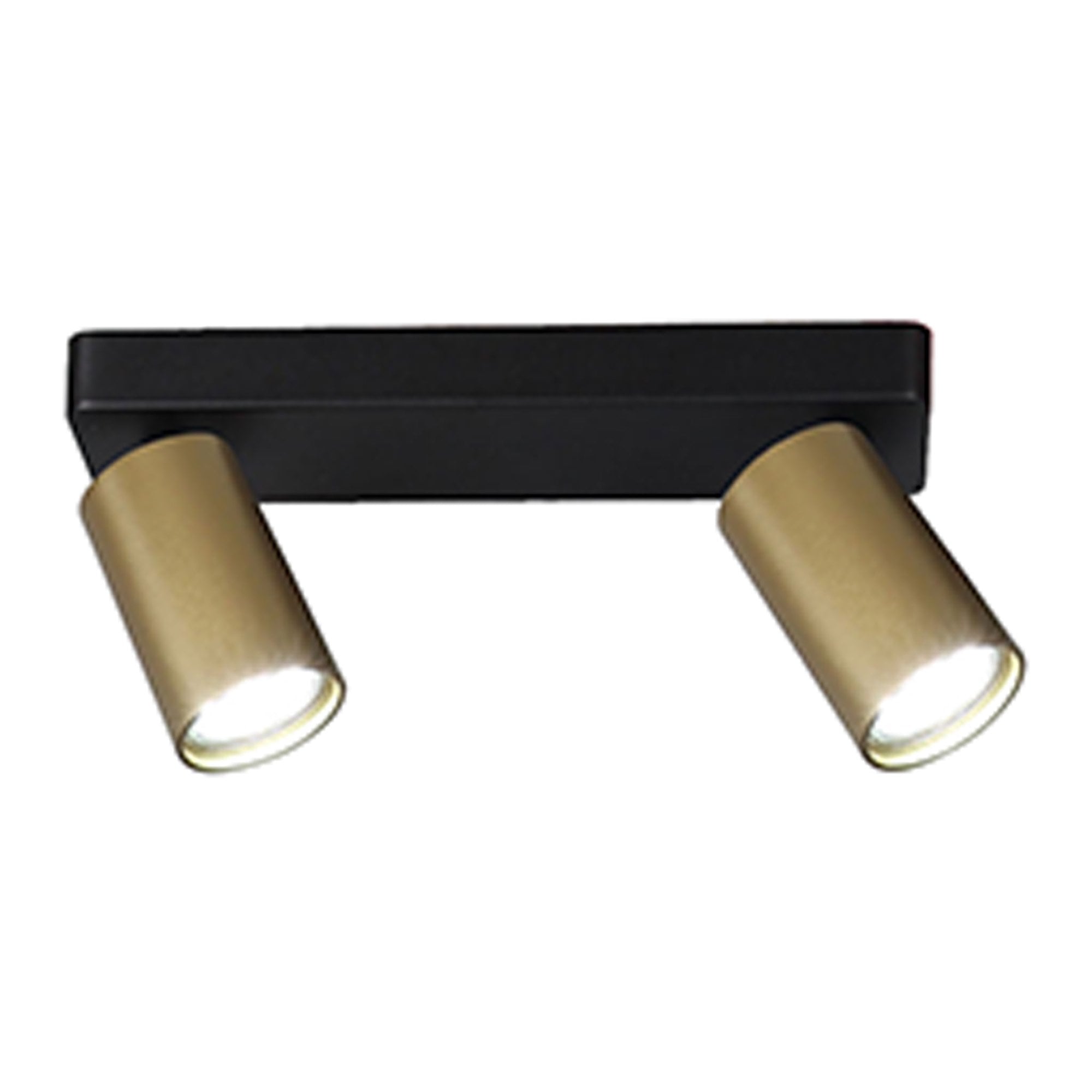 M8489 Sal Linear 2 Light Spotlight Satin Gold/Matt Black