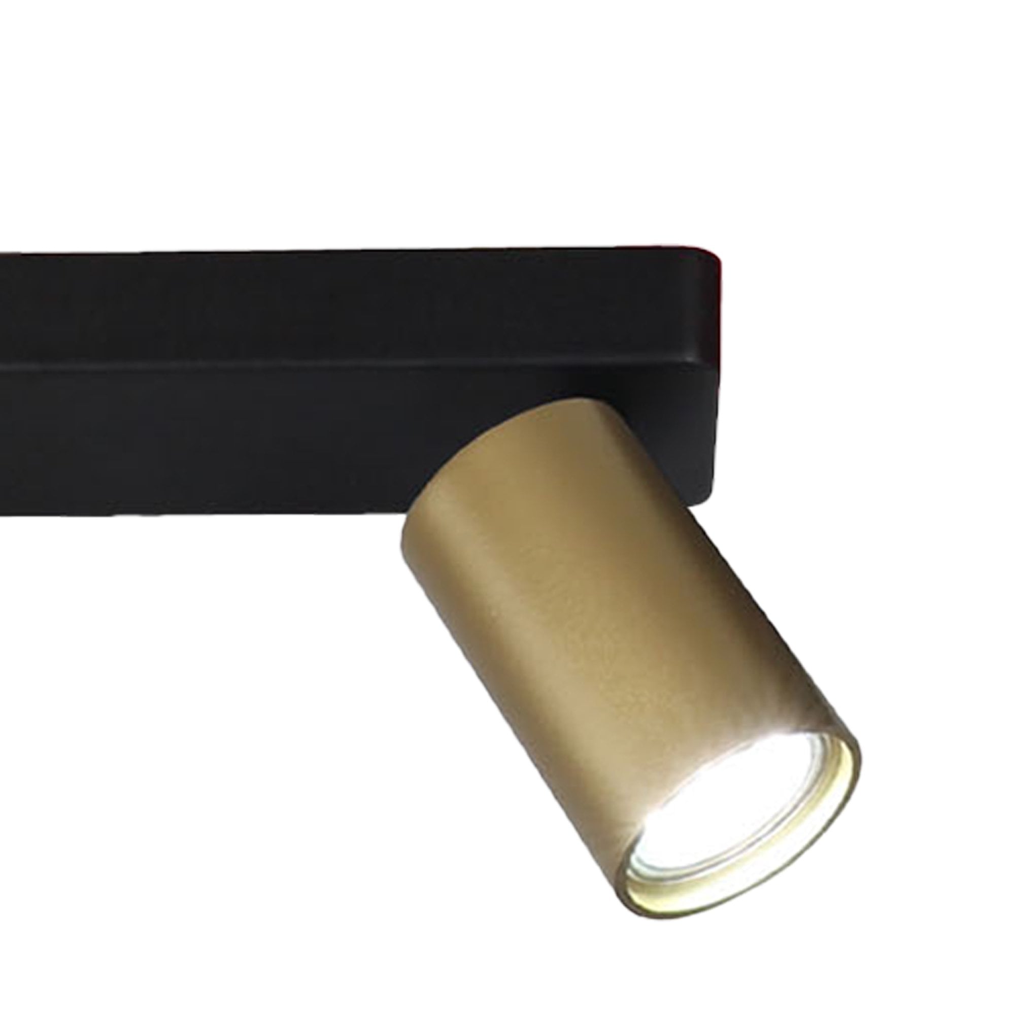 M8489 Sal Linear 2 Light Spotlight Satin Gold/Matt Black