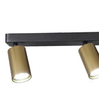 M8488 Sal Linear 3 Light Spotlight Satin Gold/Matt Black