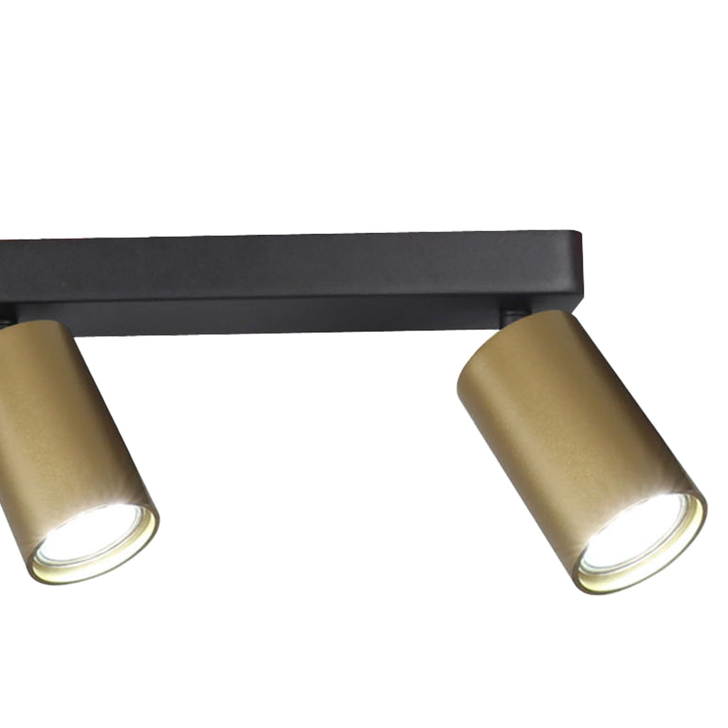 M8488 Sal Linear 3 Light Spotlight Satin Gold/Matt Black
