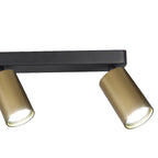 M8488 Sal Linear 3 Light Spotlight Satin Gold/Matt Black