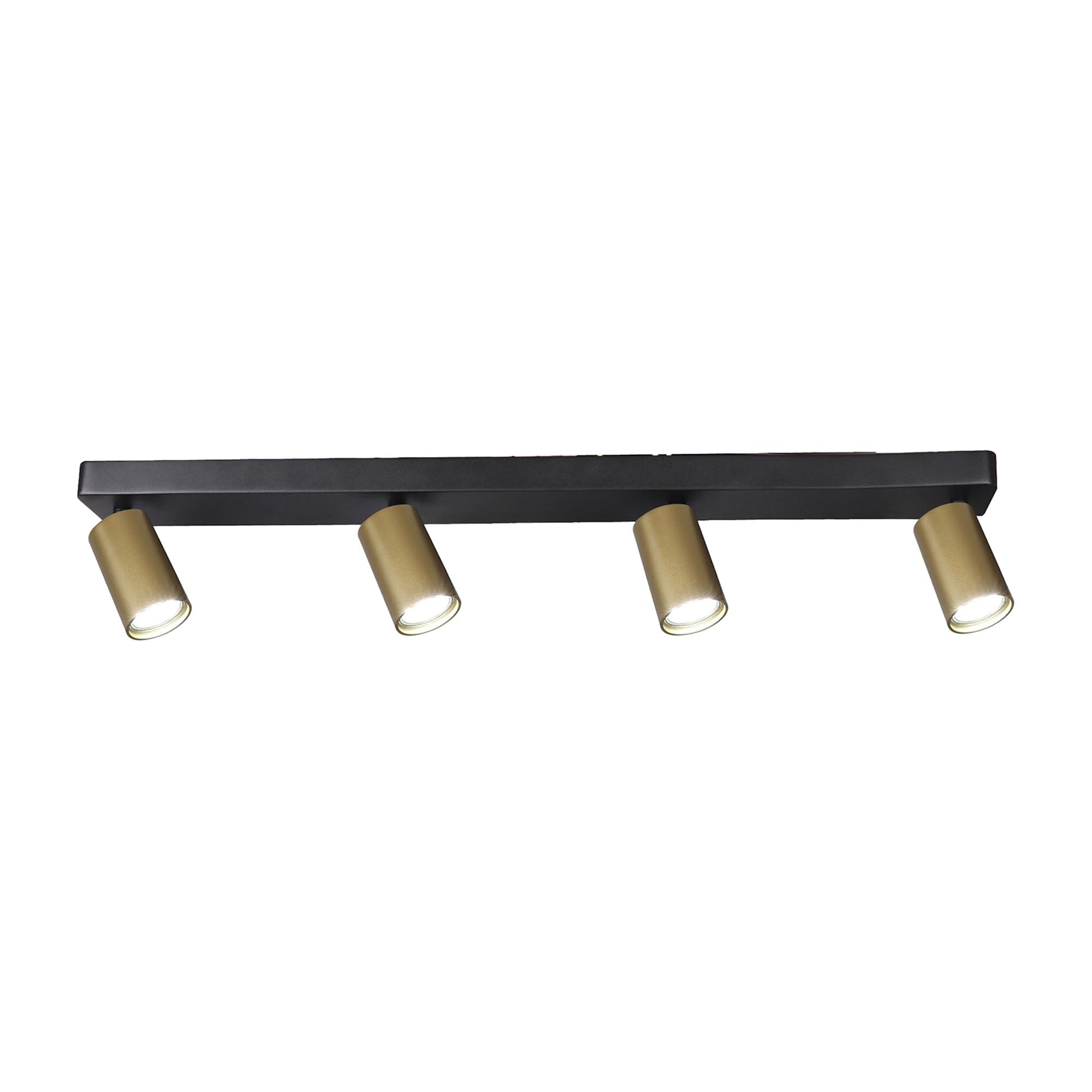 M8487 Sal Linear 4 Light Spotlight Satin Gold/Matt Black