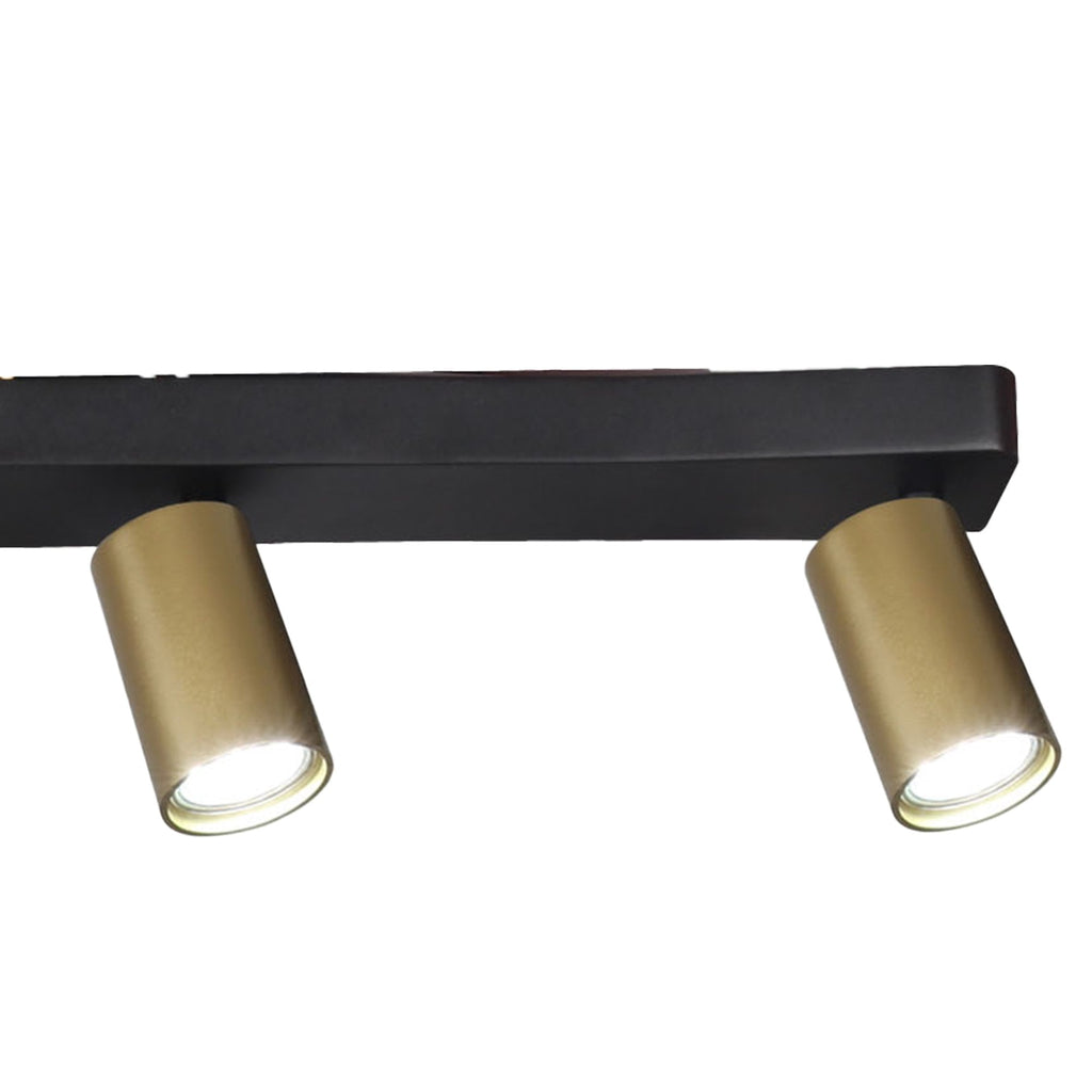 M8487 Sal Linear 4 Light Spotlight Satin Gold/Matt Black