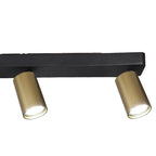 M8487 Sal Linear 4 Light Spotlight Satin Gold/Matt Black