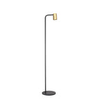 M8493 Sal Floor Lamp 1 Light Satin Gold/Matt Black
