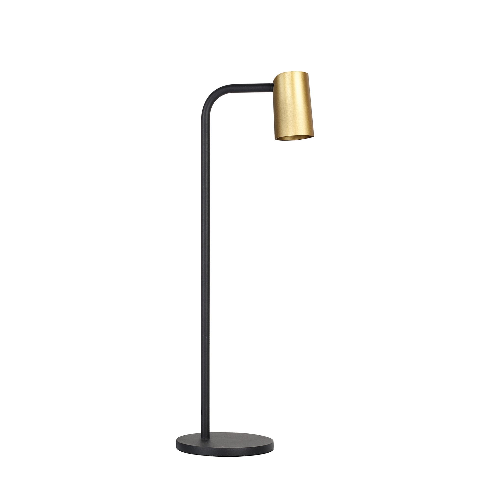 M8492 Sal Tall Table Lamp With Inline Switch 1 Light Satin Gold/Matt Black