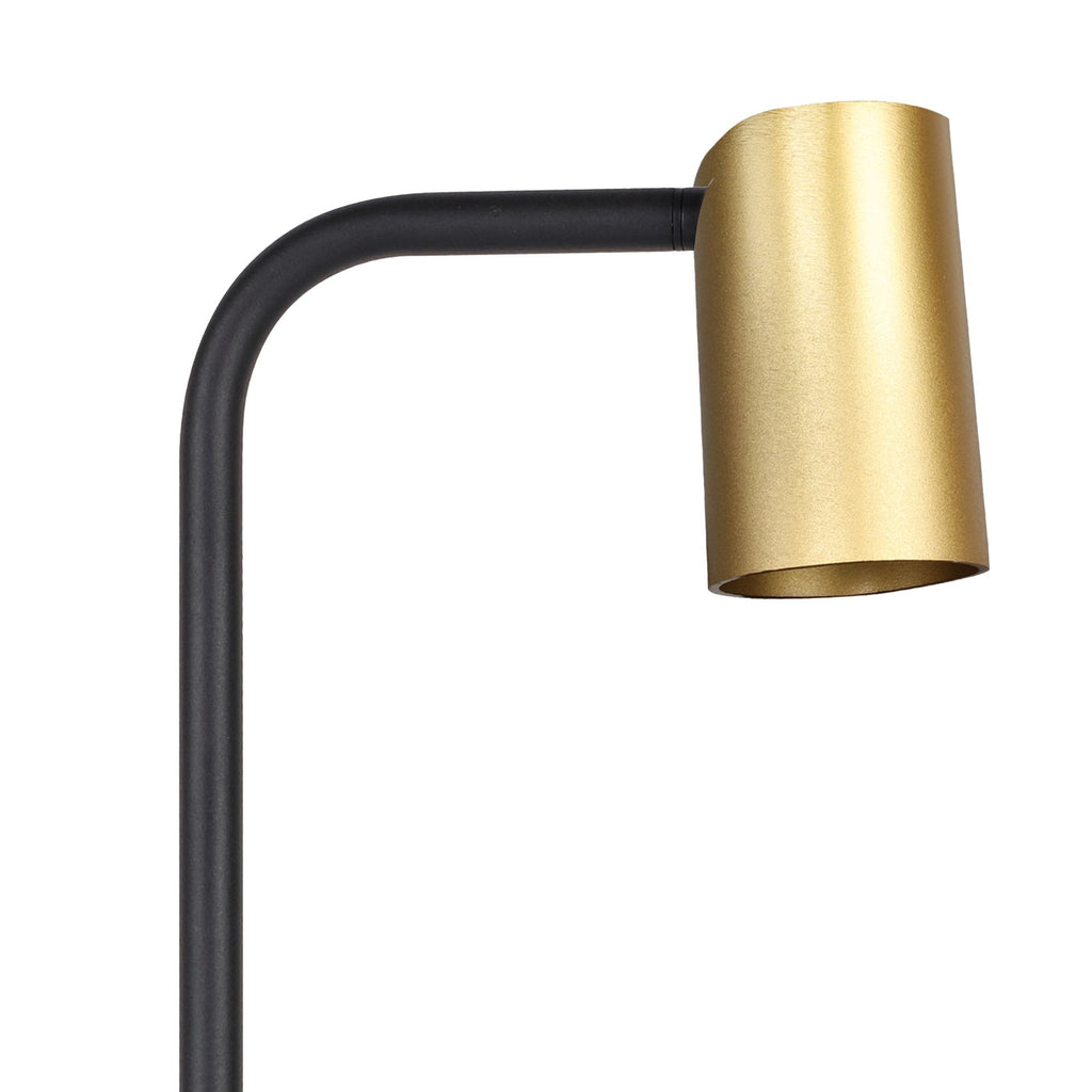 M8492 Sal Tall Table Lamp With Inline Switch 1 Light Satin Gold/Matt Black