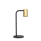M8491 Sal Small Table Lamp With Inline Switch 1 Light Satin Gold/Matt Black