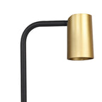 M8491 Sal Small Table Lamp With Inline Switch 1 Light Satin Gold/Matt Black