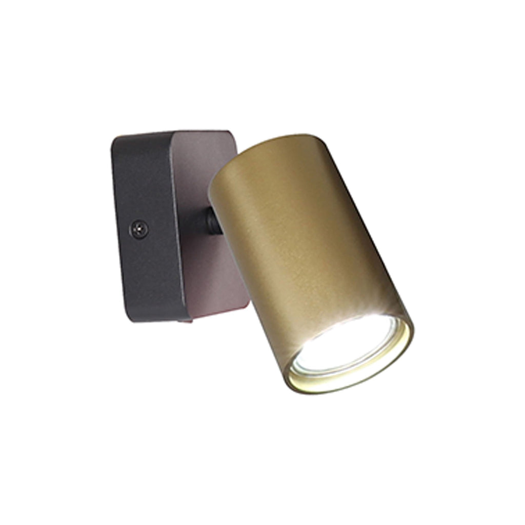 M8490 Sal 1 Light Wall Light Satin Gold/Matt Black