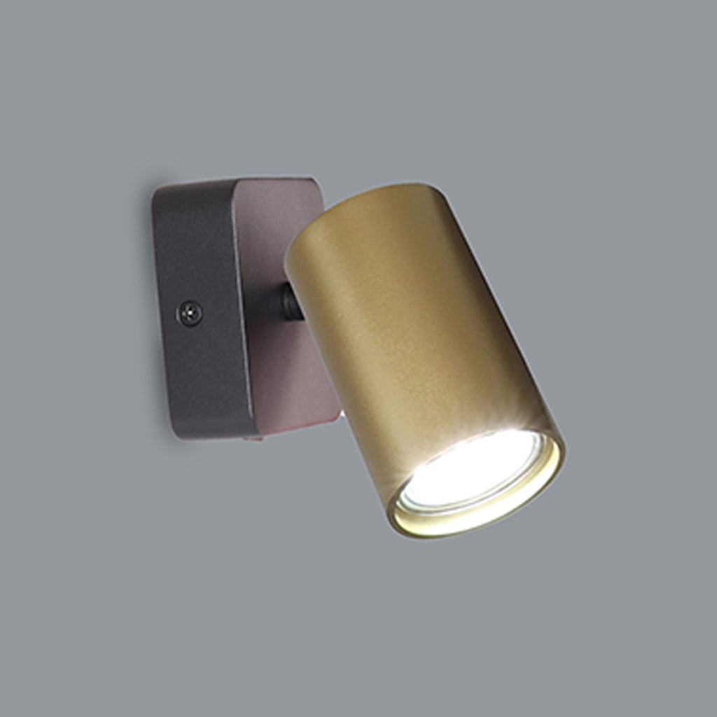 M8490 Sal 1 Light Wall Light Satin Gold/Matt Black