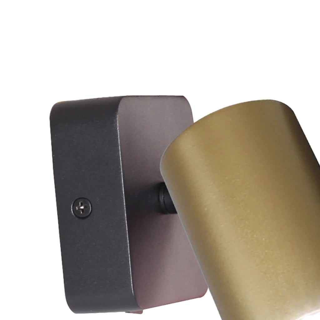 M8490 Sal 1 Light Wall Light Satin Gold/Matt Black