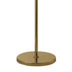 M3869FG Tiffany Floor Lamp French Gold With Cream Shade & Clear Crystal