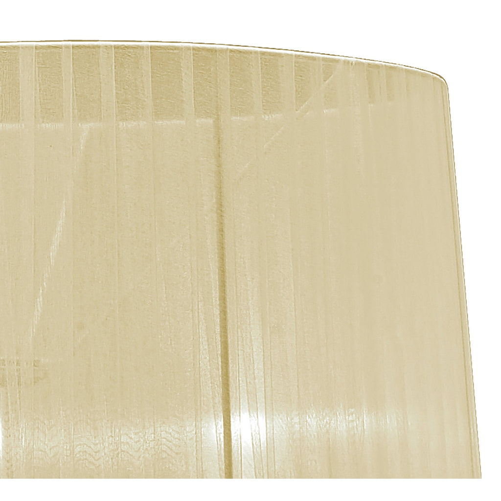 M3869FG Tiffany Floor Lamp French Gold With Cream Shade & Clear Crystal