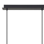 M7882 Tonic 3 Light Linear Pendant Chrome/Black/Clear Glass