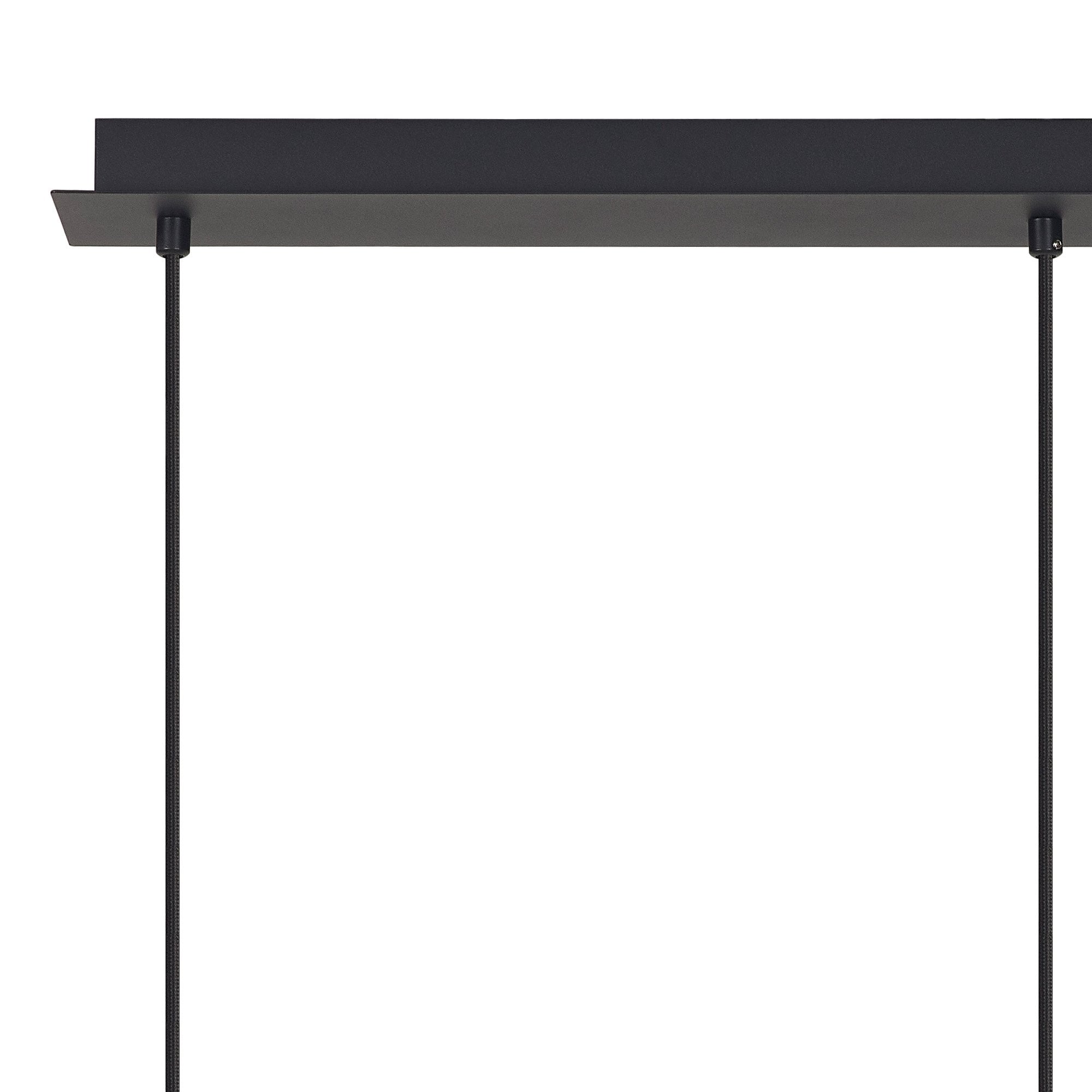 M7882 Tonic 3 Light Linear Pendant Chrome/Black/Clear Glass