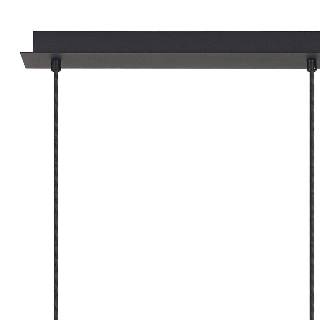 M7883 Tonic 3 Light Linear Pendant Chrome/Black/Chrome Glass