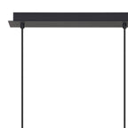 M7883 Tonic 3 Light Linear Pendant Chrome/Black/Chrome Glass