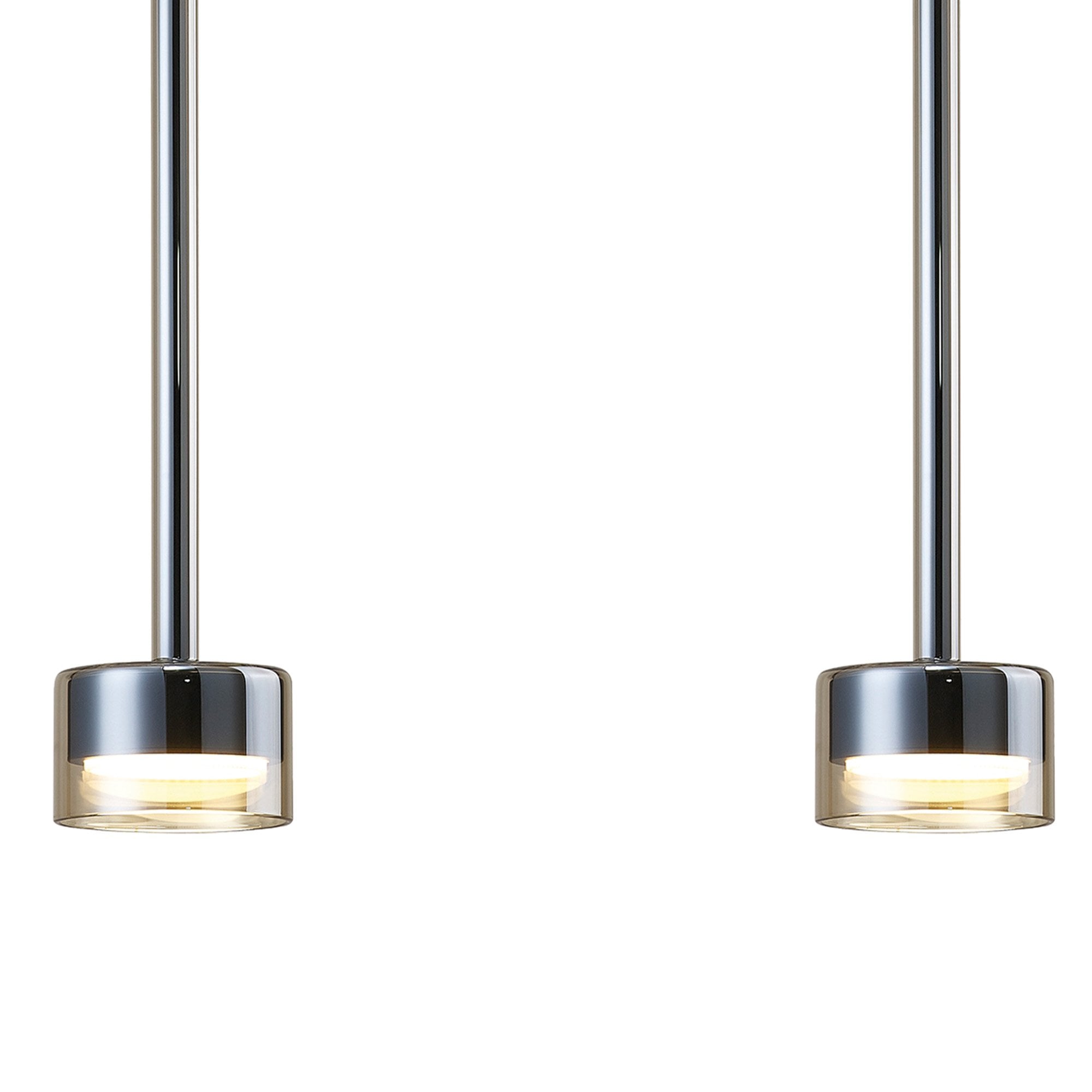 M7884 Tonic 3 Light Linear Pendant Bronze/Black/Bronze Glass
