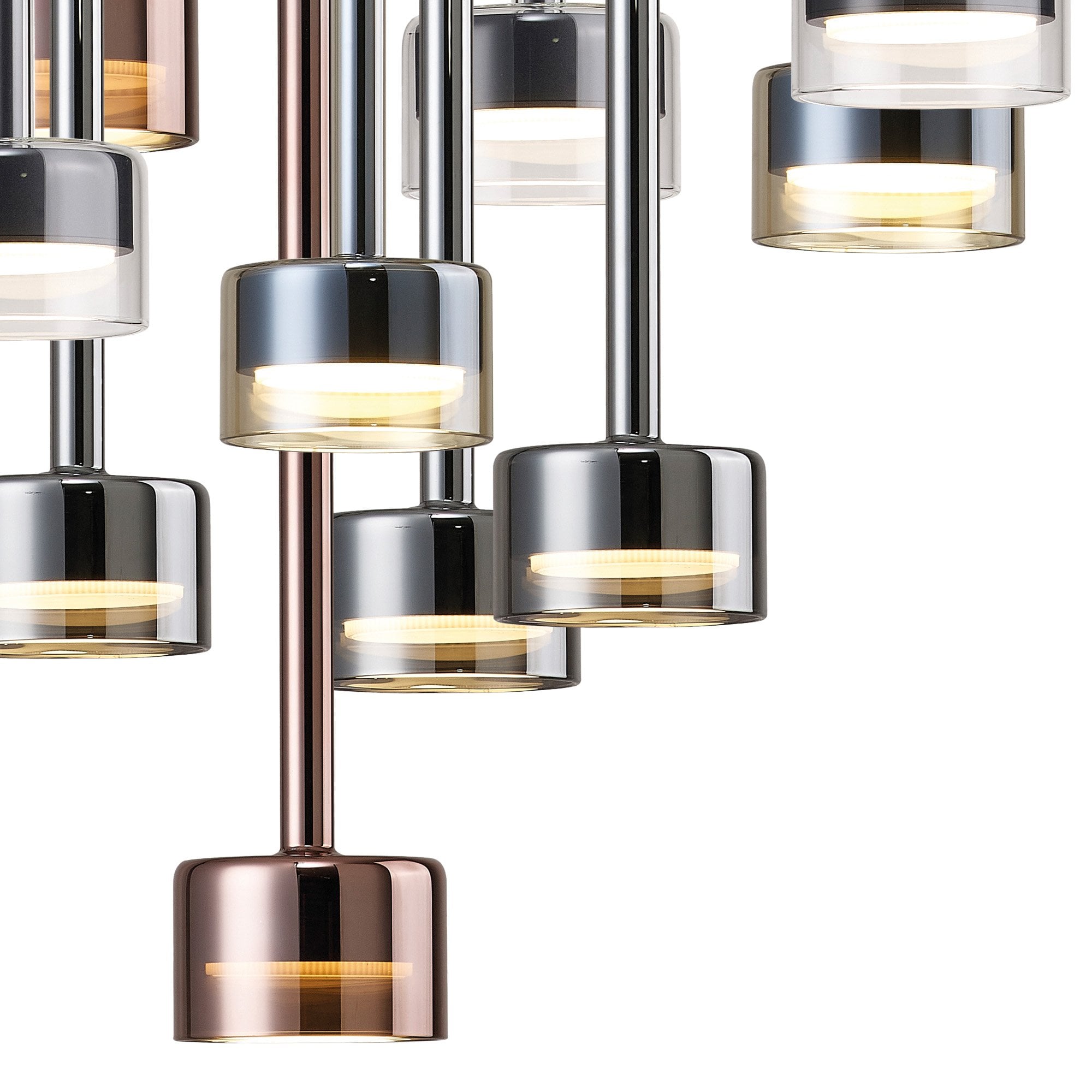 M7879 Tonic 14 Light Round Pendant Black/Chrome/Bronze/Copper