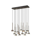 M7878 Tonic 14 Light Rectangular Pendant Black/Chrome/Bronze/Copper