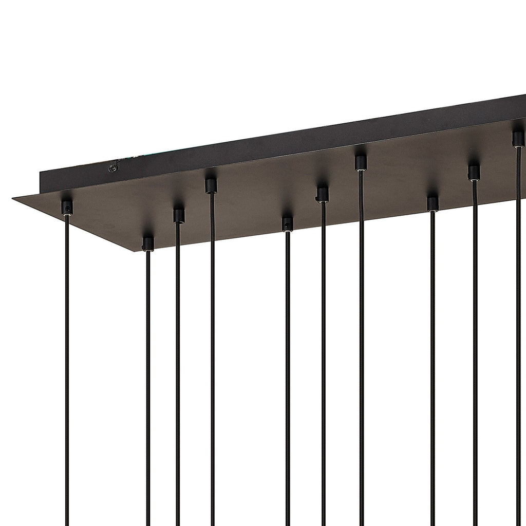 M7878 Tonic 14 Light Rectangular Pendant Black/Chrome/Bronze/Copper