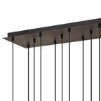M7878 Tonic 14 Light Rectangular Pendant Black/Chrome/Bronze/Copper