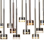 M7878 Tonic 14 Light Rectangular Pendant Black/Chrome/Bronze/Copper