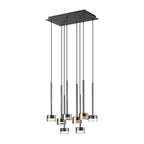 M7880 Tonic 8 Light Rectangular Pendant Black/Chrome/Bronze/Copper