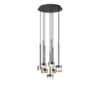 M7881 Tonic 8 Light Round Pendant Black/Chrome/Bronze/Copper