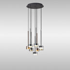 M7881 Tonic 8 Light Round Pendant Black/Chrome/Bronze/Copper