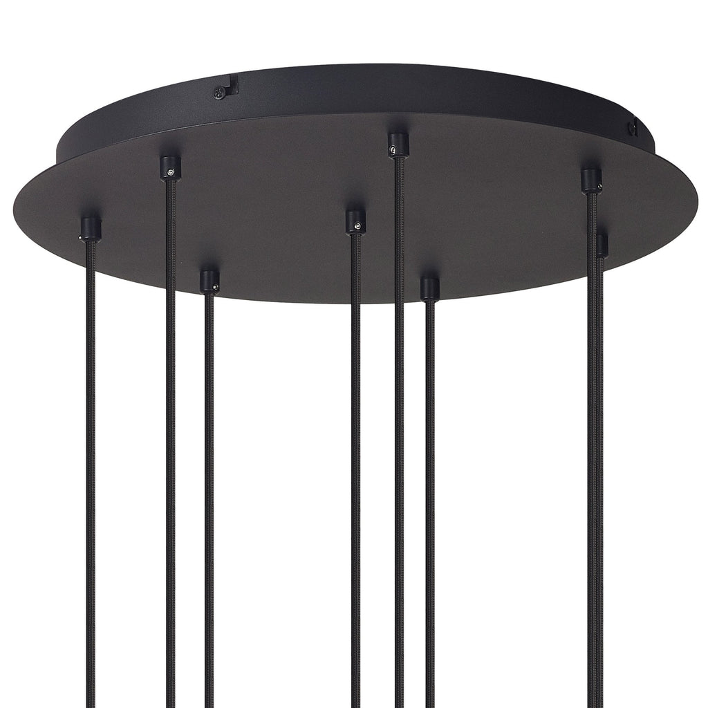 M7881 Tonic 8 Light Round Pendant Black/Chrome/Bronze/Copper