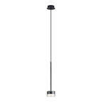 M7874 Tonic 1 Light Pendant Chrome/Black/Clear Glass