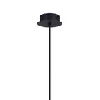 M7874 Tonic 1 Light Pendant Chrome/Black/Clear Glass