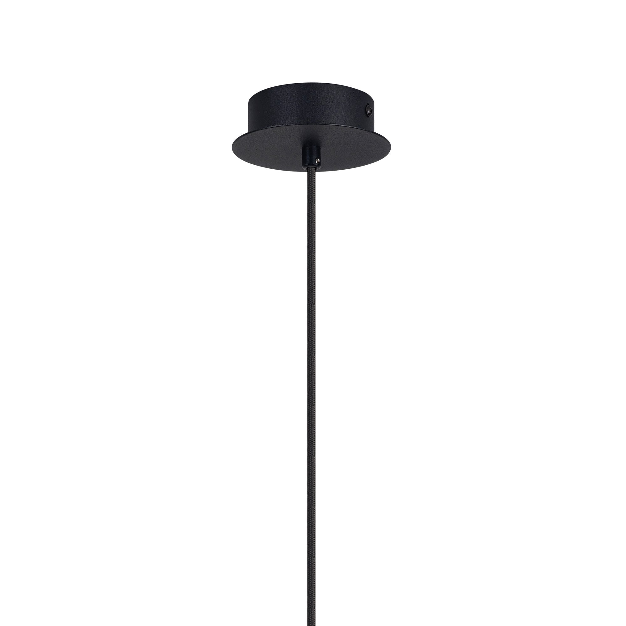 M7874 Tonic 1 Light Pendant Chrome/Black/Clear Glass