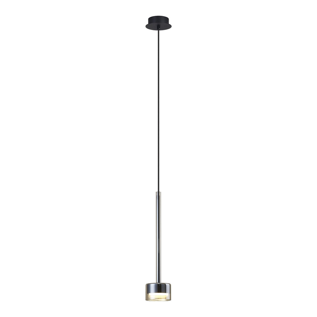 M7876 Tonic 1 Light Pendant Bronze/Black/Bronze Glass