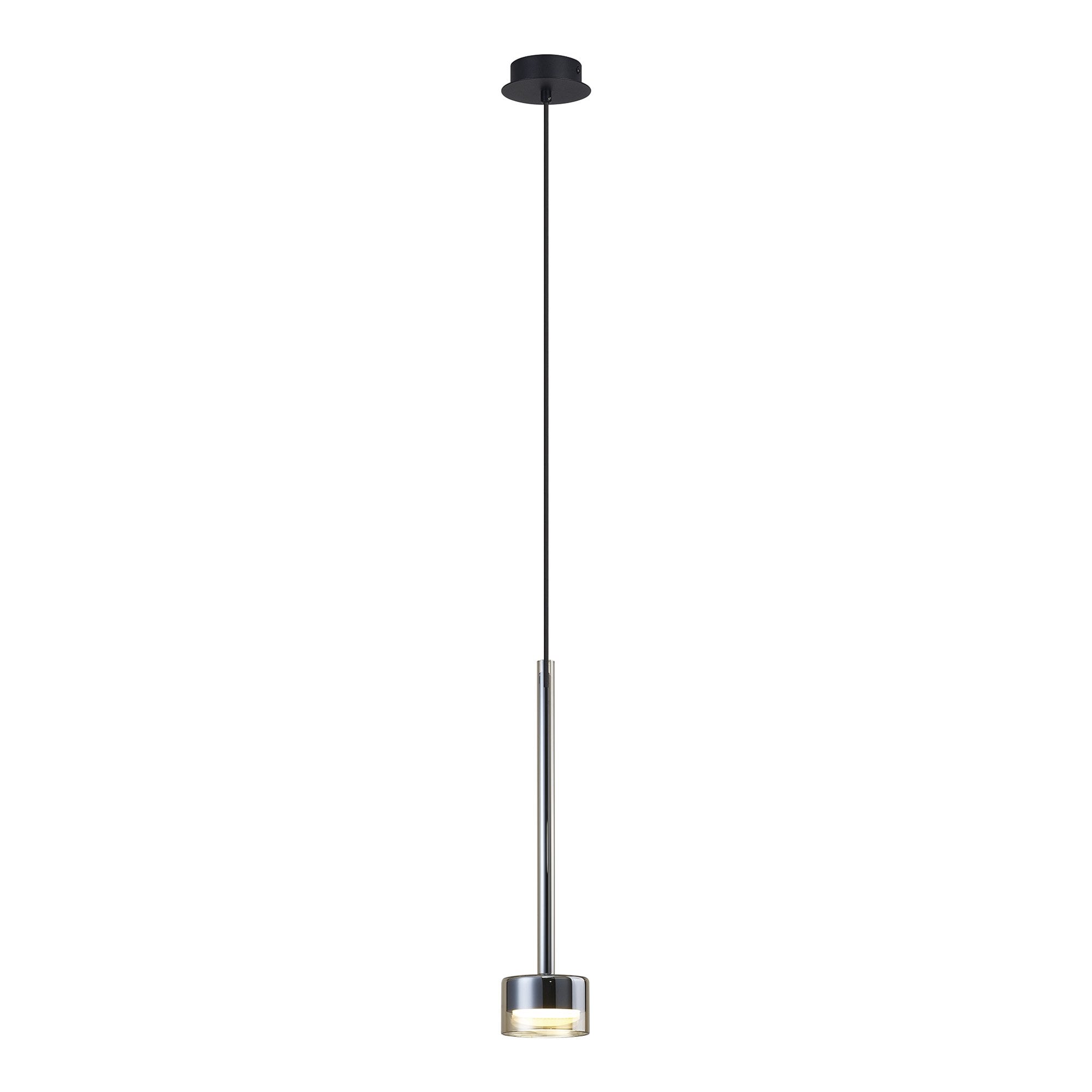 M7876 Tonic 1 Light Pendant Bronze/Black/Bronze Glass