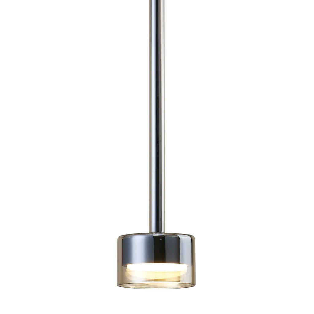 M7876 Tonic 1 Light Pendant Bronze/Black/Bronze Glass