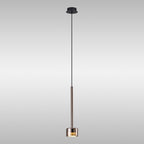 M7877 Tonic 1 Light Pendant Copper/Black/Copper Glass