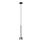 M7877 Tonic 1 Light Pendant Copper/Black/Copper Glass
