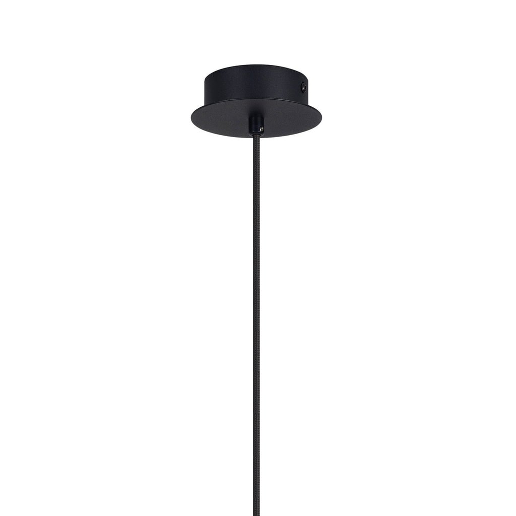 M7877 Tonic 1 Light Pendant Copper/Black/Copper Glass