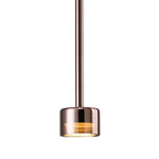 M7877 Tonic 1 Light Pendant Copper/Black/Copper Glass