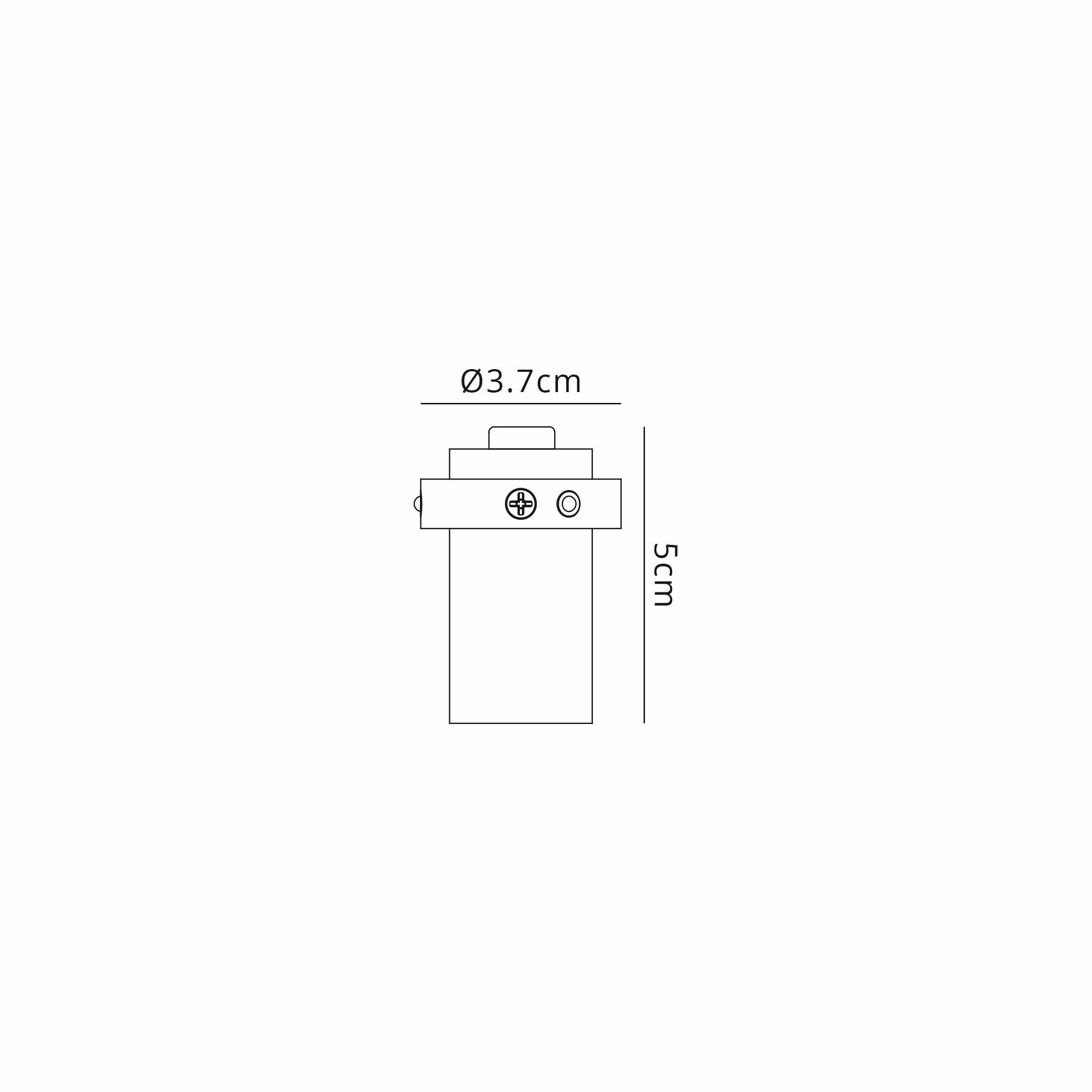 M8449 Trimasi 37 x 50mm LED Spotlight Sand Gold