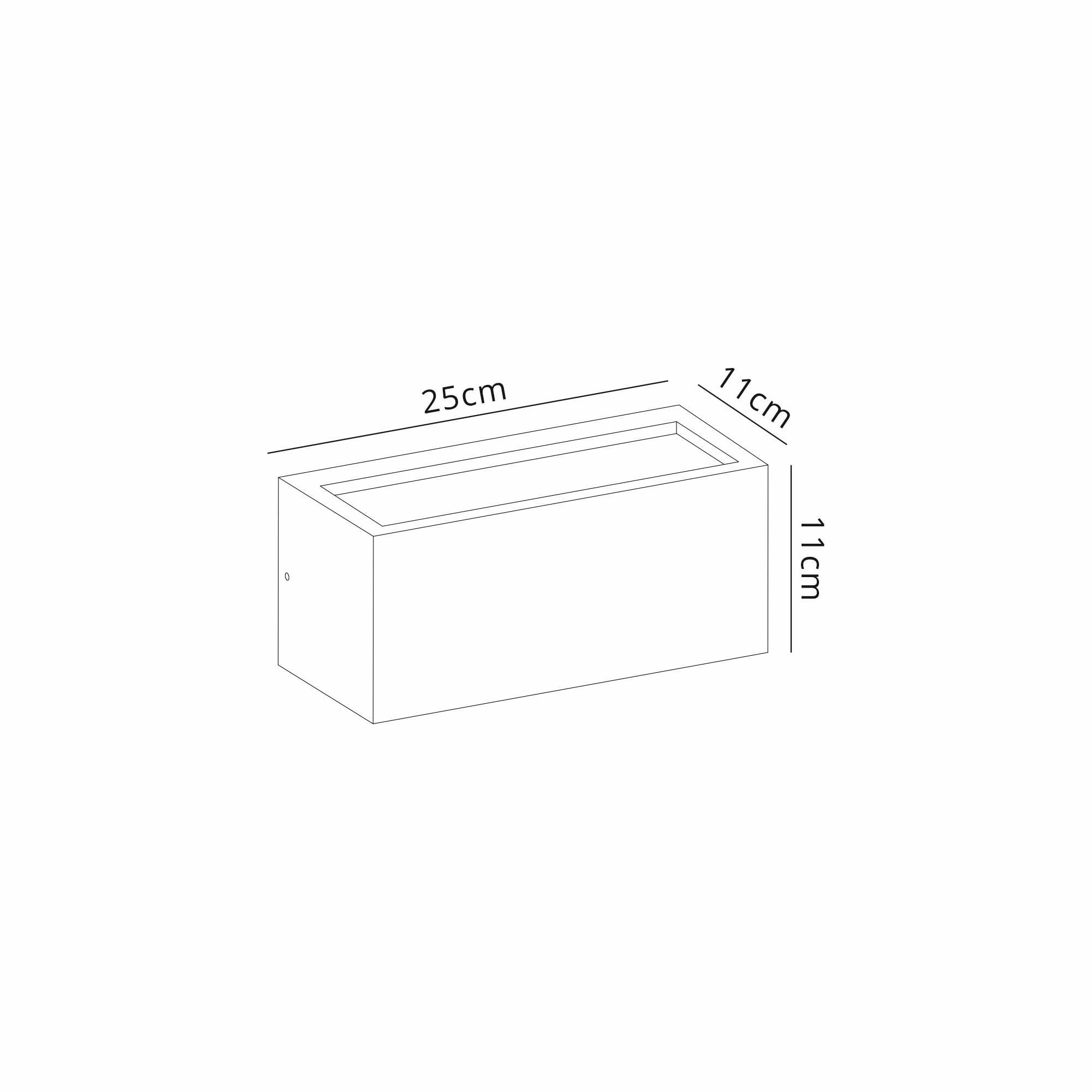 M8352 Utah Outdoor 1 Light Wall Lamp Up/Down Graphite