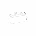 M8353 Utah Outdoor 1 Light Wall Lamp Up/Down White