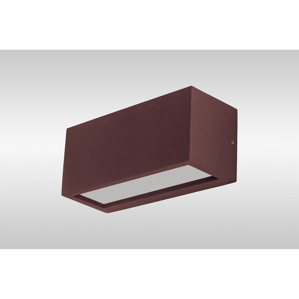 M8354 Utah Outdoor 1 Light Wall Lamp Up/Down Sand Brown