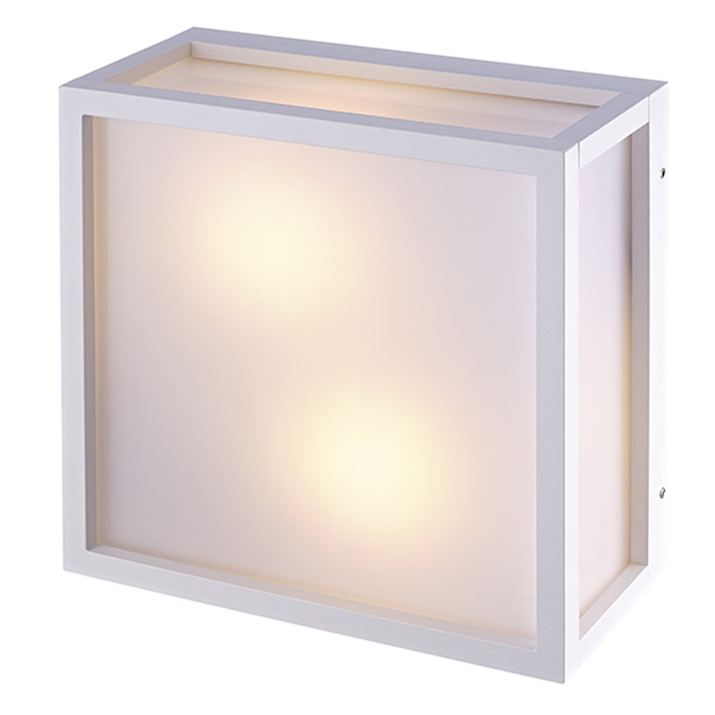 M8379 Utah Outdoor 2 Light Ceiling Light White