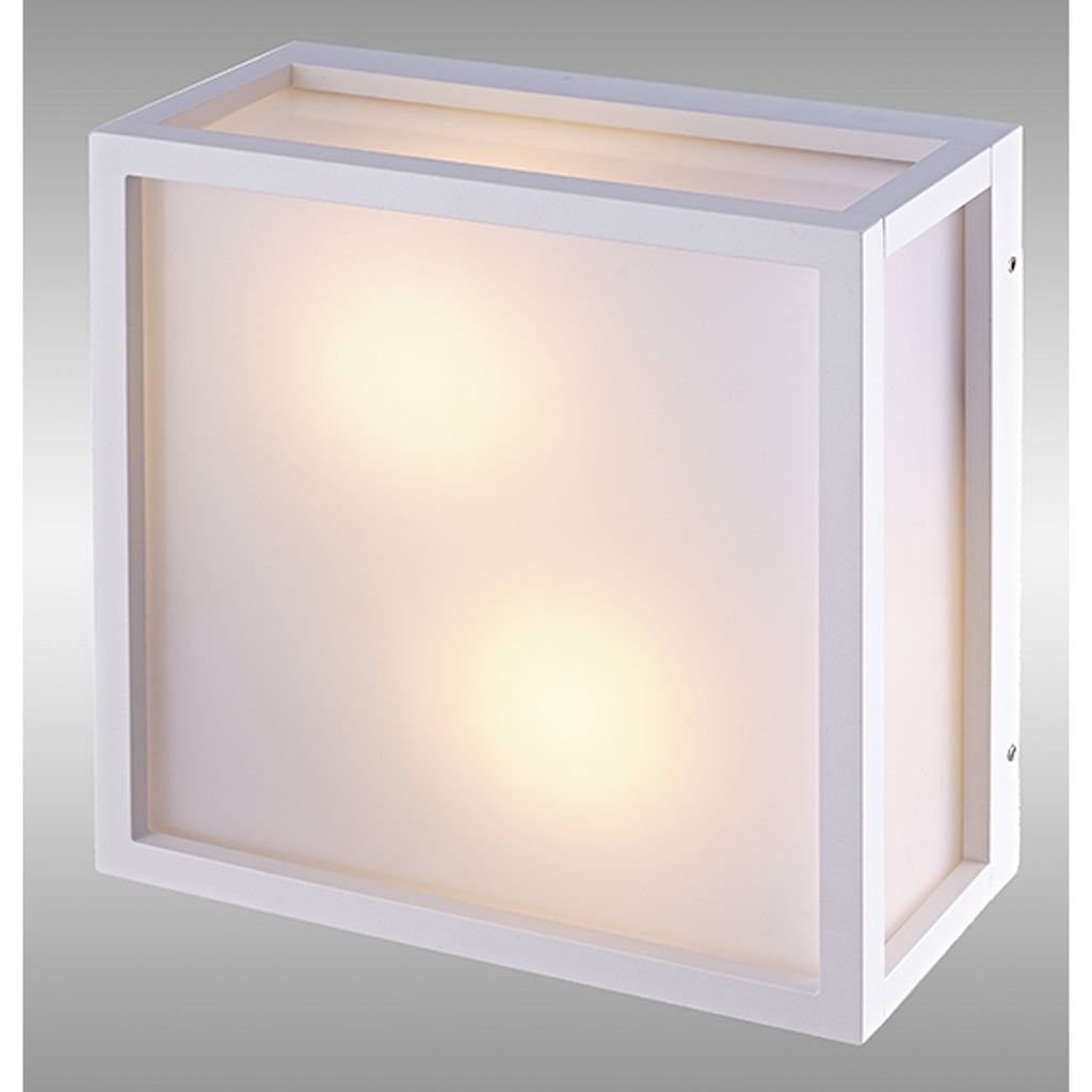 M8379 Utah Outdoor 2 Light Ceiling Light White
